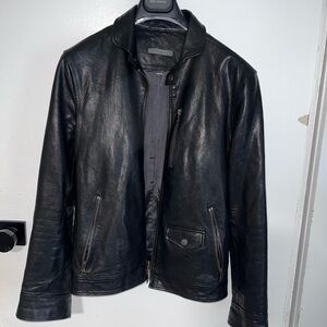 John varvatos York leather jacket, only worn once, perfect condition like new!
